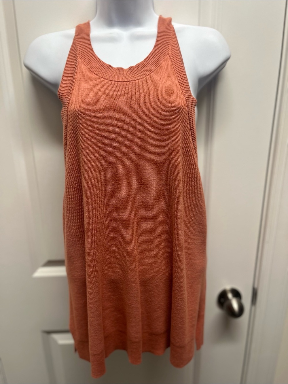 Banana Republic Sleeveless Knit Tunic Top Dusty Rose Pink Size Large